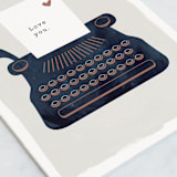 "Love Note" - Single Greeting Cards in Ink by Robin Ott - Close-Up