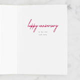 "Forever" - Single Greeting Cards in Carnation by letterfix - Interior