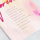 "Forever" - Single Greeting Cards in Carnation by letterfix - Close-Up