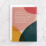 "Absolutely Crazy" - Single Greeting Cards in Peony by Jessica Corliss - Front