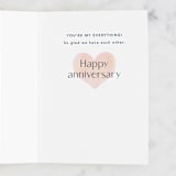 "Us" - Single Greeting Cards in Navy by Creo Study - Interior