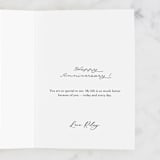 "Each and every day" - Single Greeting Cards in Latte by Ilze Lucero - Customizable Interior Example