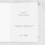 "Louder" - Single Greeting Cards in Navy by Lea Delaveris - Customizable Interior Example