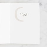 "Complementary Couple" - Single Greeting Cards in Cream by Robert and Stella - Interior