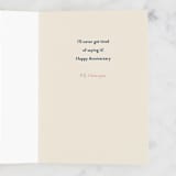 "I Love You" - Single Greeting Cards in Beige by Pixel and Hank - Interior
