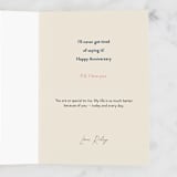 "I Love You" - Single Greeting Cards in Beige by Pixel and Hank - Customizable Interior Example