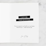"we have history" - Single Greeting Cards in Midnight by Maja Cunningham - Customizable Interior Example