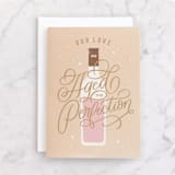 "Aged to perfection" - Single Greeting Cards in Champagne by Kristen Smith - Front