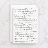 "just like a movie" - Single Greeting Cards in Noir by Leanne Friedberg - Front