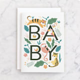 "Wild Baby" - Single Greeting Cards in Beige by peetie design - Front