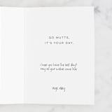 "Pup Party" - Single Greeting Cards in Sky by Everett Paper Goods - Customizable Interior Example