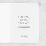 "Duck!" - Single Greeting Cards in Teal by Gila von Meissner - Customizable Interior Example
