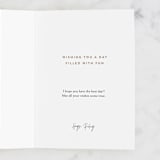 "Cake Stand" - Single Greeting Cards in Navy by Alethea and Ruth - Customizable Interior Example