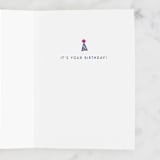 "Goooo Wild" - Single Greeting Cards in Blush by Kristen Smith - Interior