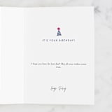 "Goooo Wild" - Single Greeting Cards in Blush by Kristen Smith - Customizable Interior Example
