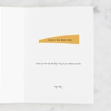 "Vintage Sunburst" - Single Greeting Cards in Rainbow by Kristen Knechtel - Customizable Interior Example