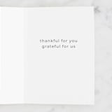 "Golden Heart on Gray" - Single Greeting Cards in Grey by Coit Creative - Interior