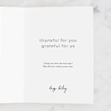 "Golden Heart on Gray" - Single Greeting Cards in Grey by Coit Creative - Customizable Interior Example