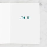 "HBD" - Single Greeting Cards in Cream by Everyday Hooray - Interior