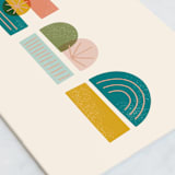 "HBD" - Single Greeting Cards in Cream by Everyday Hooray - Close-Up