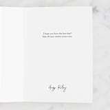 "Birthday Swashes" - Single Greeting Cards in Sea by AK Graphics - Customizable Interior Example
