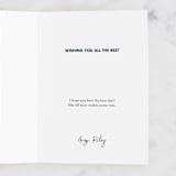 "Happy Birthday Cake" - Single Greeting Cards in Navy by Menci Zaga - Customizable Interior Example