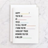 "You Said It" - Single Greeting Cards in Colorful by mo kelley - Front