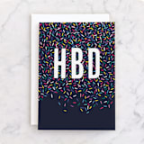 "Sprinkled" - Single Greeting Cards in Sparkly by Hooray Creative - Front