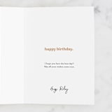 "Facebook Reminder" - Single Greeting Cards in Apricot by Kayla Dawson - Customizable Interior Example