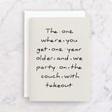 "Friends" - Single Greeting Cards in Cream by Maja Cunningham - Front