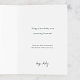 "Annual reminder" - Single Greeting Cards in Deep Sea by Stacey Meacham - Customizable Interior Example