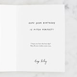 "sing" - Single Greeting Cards in Obsidian by Lori Wemple - Customizable Interior Example