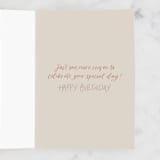 "Cheeky Birthday" - Single Greeting Cards in Aquatic by Amanda Houston - Interior