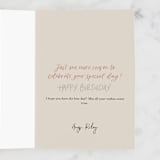 "Cheeky Birthday" - Single Greeting Cards in Aquatic by Amanda Houston - Customizable Interior Example