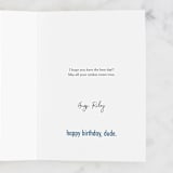 "words words words" - Single Greeting Cards in Royal by Kamala Nahas - Customizable Interior Example