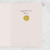 "Spinning Rock" - Single Greeting Cards in Earth by Chelsea Petaja - Interior