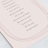 "Mental Pause" - Single Greeting Cards in Blush by Kamala Nahas - Close-Up