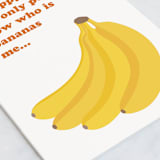 "Bananas birthday" - Single Greeting Cards in Banana by Pippa Shaw - Close-Up