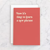 "Turn Down The Thermostat" - Single Greeting Cards in Papaya by Dawn Pope - Front