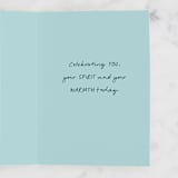 "Birthday Wishes" - Single Greeting Cards in Ocean by Nicole Walsh - Interior