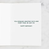 "Lettuce Celebrate" - Single Greeting Cards in Rose by Katie Zimpel - Interior