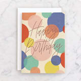 "Birthday Confetti" - Single Greeting Cards in Colorful by Erin German - Front