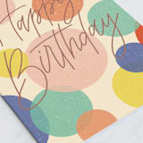 "Birthday Confetti" - Single Greeting Cards in Colorful by Erin German - Close-Up