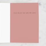 "bowchikkawowow" - Single Greeting Cards in Rose by Deborah Chou - Interior