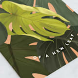 "A New Leaf" - Single Greeting Cards in Jungle by Erin German - Close-Up