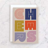"frais" - Single Greeting Cards in Beige by Jennifer Lew - Front