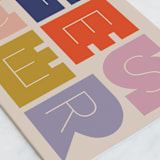 "frais" - Single Greeting Cards in Beige by Jennifer Lew - Close-Up