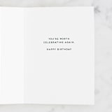 "Celebrate You Twice" - Single Greeting Cards in Grass by Amy Payne - Interior