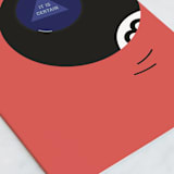 "Magic 8 Ball" - Single Greeting Cards in Navy by Baumbirdy - Close-Up