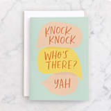 "Knock Knock Birthday" - Single Greeting Cards in Mint by Alicia Schultz - Front